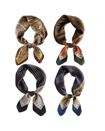 Four-Piece Square Neck Scarf Set