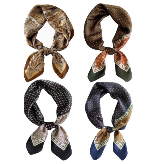 Four-Piece Square Neck Scarf Set